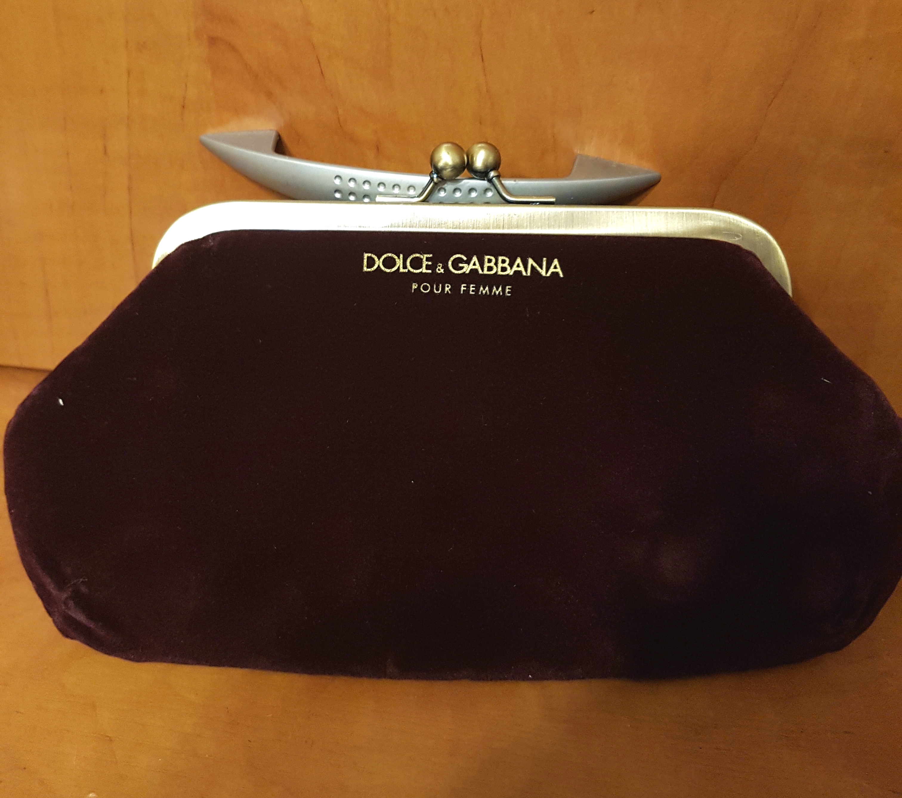 Dolce & Gabbana косметичка-кошелек под замшу 22*12 см