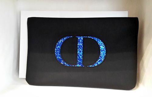 Dior черная с синими буквами в коробке 24*13* см 